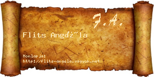 Flits Angéla névjegykártya